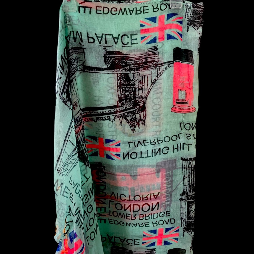 🔥🔥Mint green London lightweight scarf - Picture 4 of 5